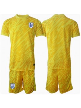 Engleska Golmanski Dječji Gostujuci Dres kompleti EP 2024 Kratak Rukavima (+ kratke hlače)